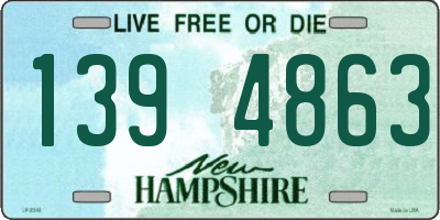 NH license plate 1394863