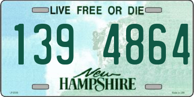 NH license plate 1394864