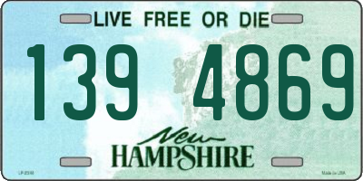 NH license plate 1394869