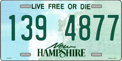 NH license plate 1394877