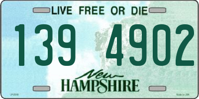 NH license plate 1394902