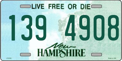 NH license plate 1394908