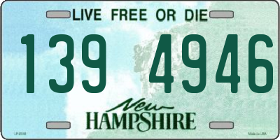NH license plate 1394946