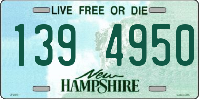 NH license plate 1394950