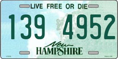 NH license plate 1394952