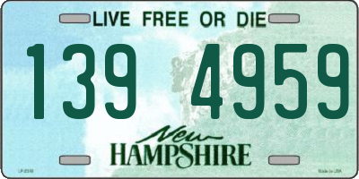 NH license plate 1394959