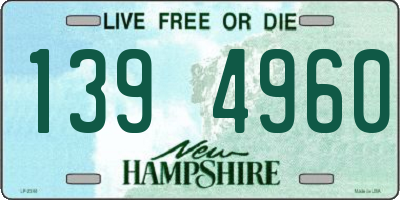 NH license plate 1394960