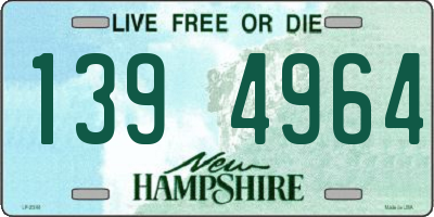 NH license plate 1394964