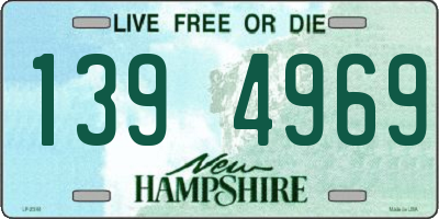 NH license plate 1394969