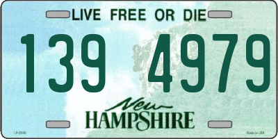 NH license plate 1394979