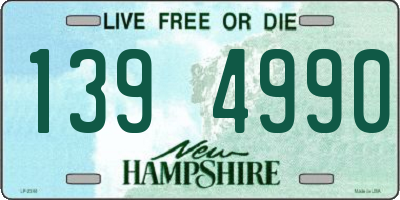NH license plate 1394990
