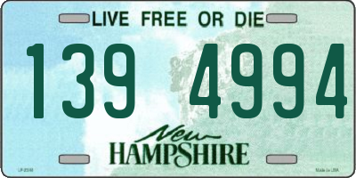 NH license plate 1394994
