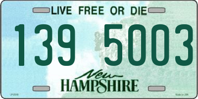 NH license plate 1395003