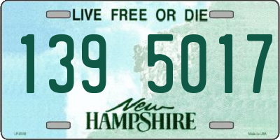 NH license plate 1395017