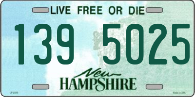 NH license plate 1395025