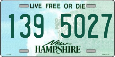 NH license plate 1395027