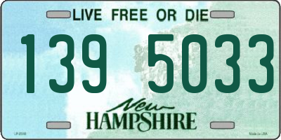 NH license plate 1395033