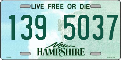 NH license plate 1395037