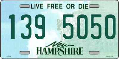 NH license plate 1395050