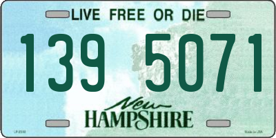 NH license plate 1395071