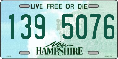 NH license plate 1395076