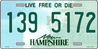 NH license plate 1395172