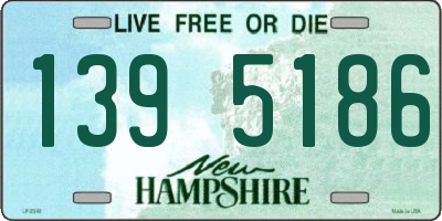 NH license plate 1395186