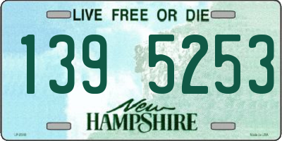 NH license plate 1395253
