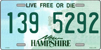 NH license plate 1395292
