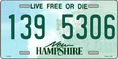 NH license plate 1395306