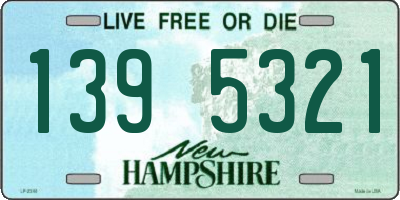 NH license plate 1395321