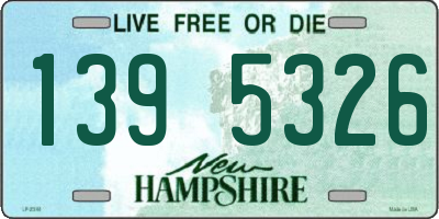 NH license plate 1395326