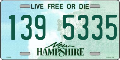 NH license plate 1395335