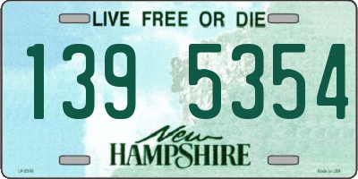 NH license plate 1395354