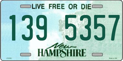 NH license plate 1395357