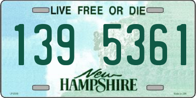 NH license plate 1395361