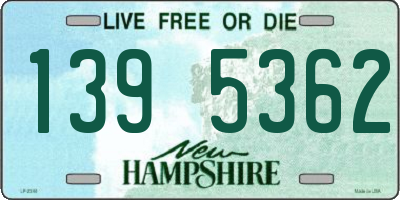 NH license plate 1395362