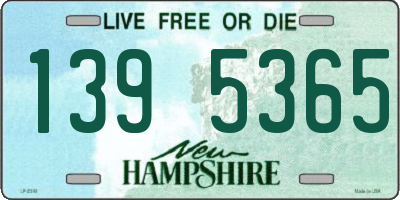NH license plate 1395365