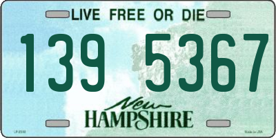 NH license plate 1395367