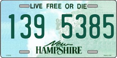 NH license plate 1395385