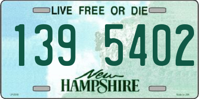 NH license plate 1395402