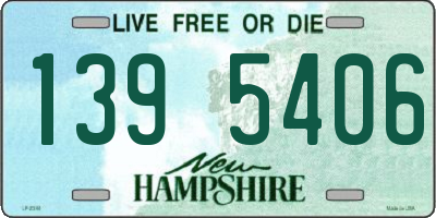 NH license plate 1395406