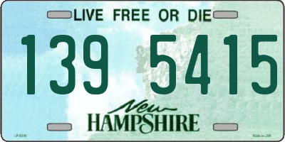 NH license plate 1395415