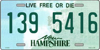NH license plate 1395416