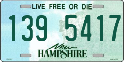 NH license plate 1395417