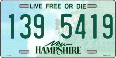 NH license plate 1395419