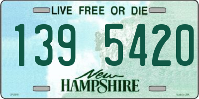 NH license plate 1395420