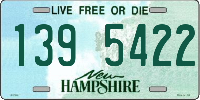 NH license plate 1395422