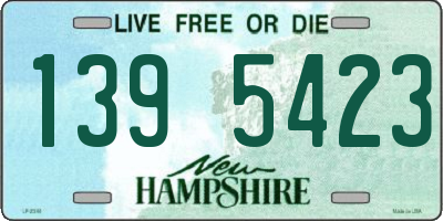 NH license plate 1395423