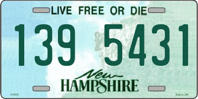 NH license plate 1395431